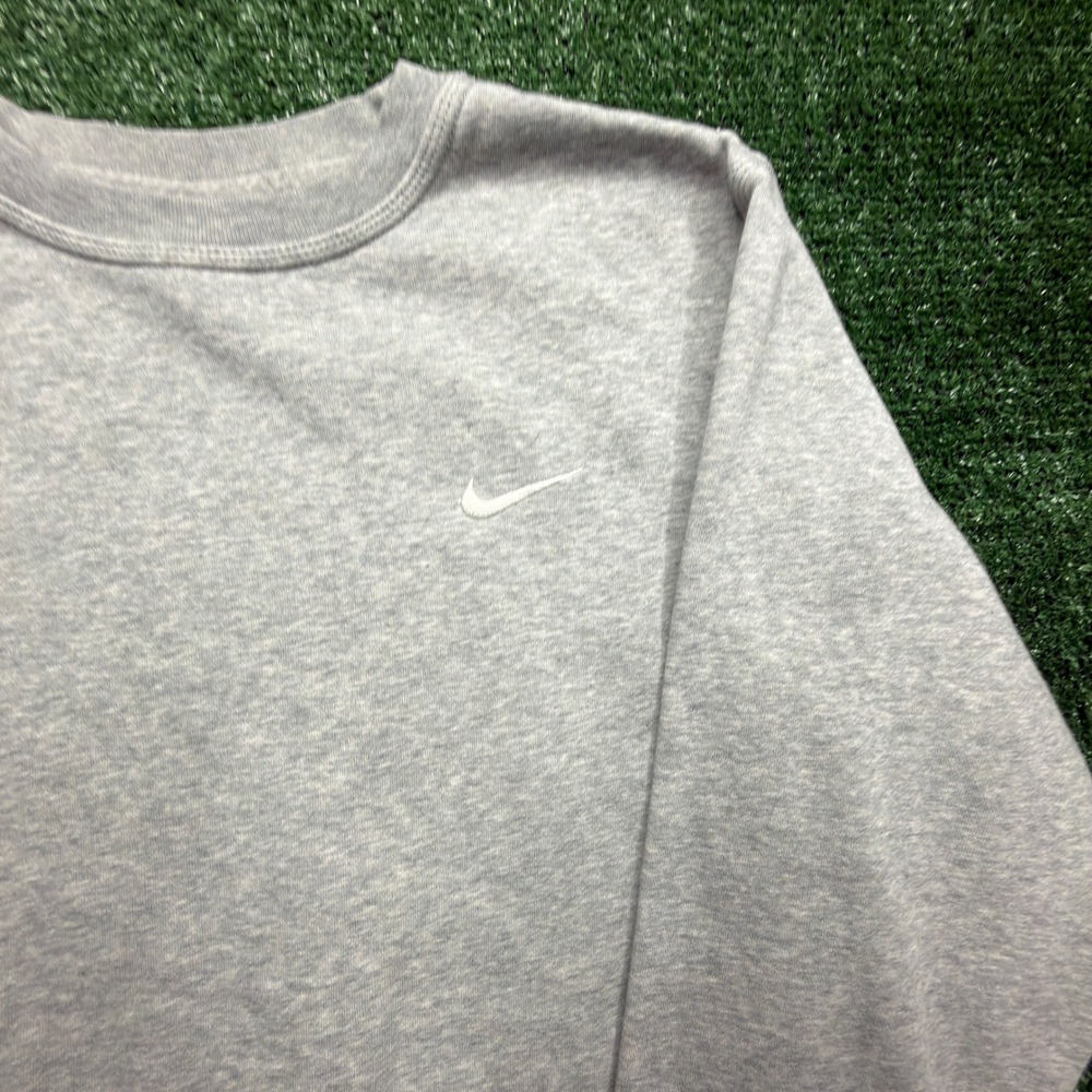 Nike Sportswear Club Fleece Crewneck Sweatshirt Heather Grey Mens Large L